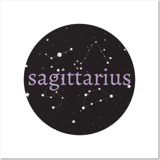 Saggitarius Zodiac Sign Circle Posters and Art